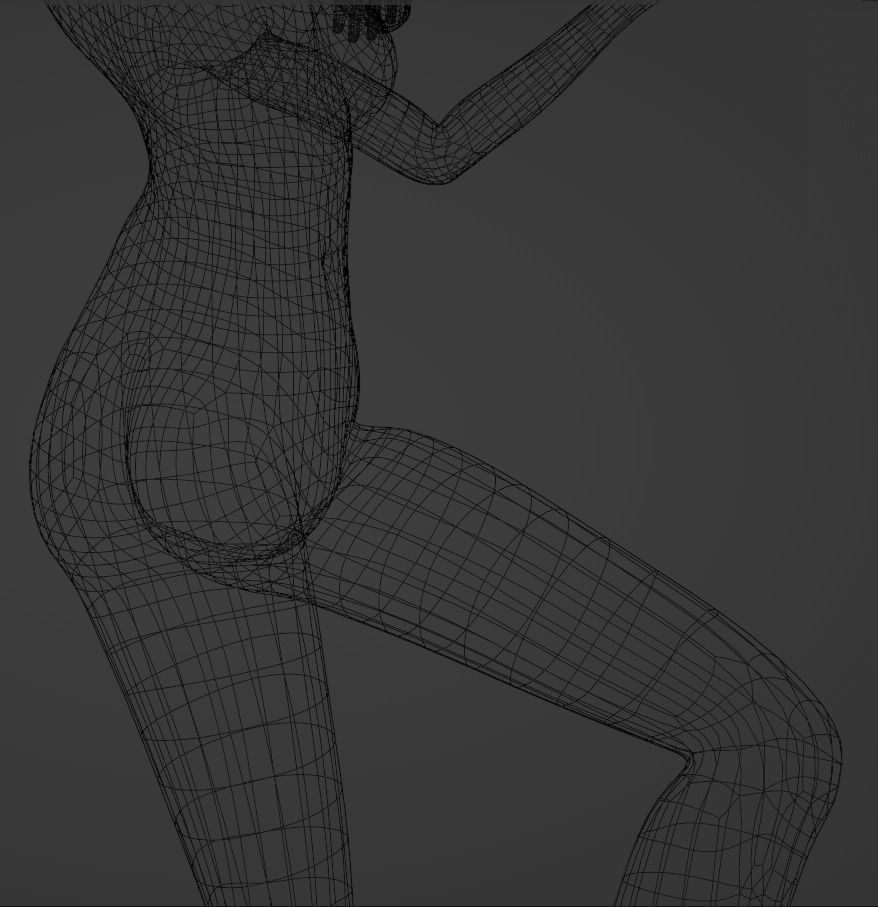 Teen Girl 3D model_33