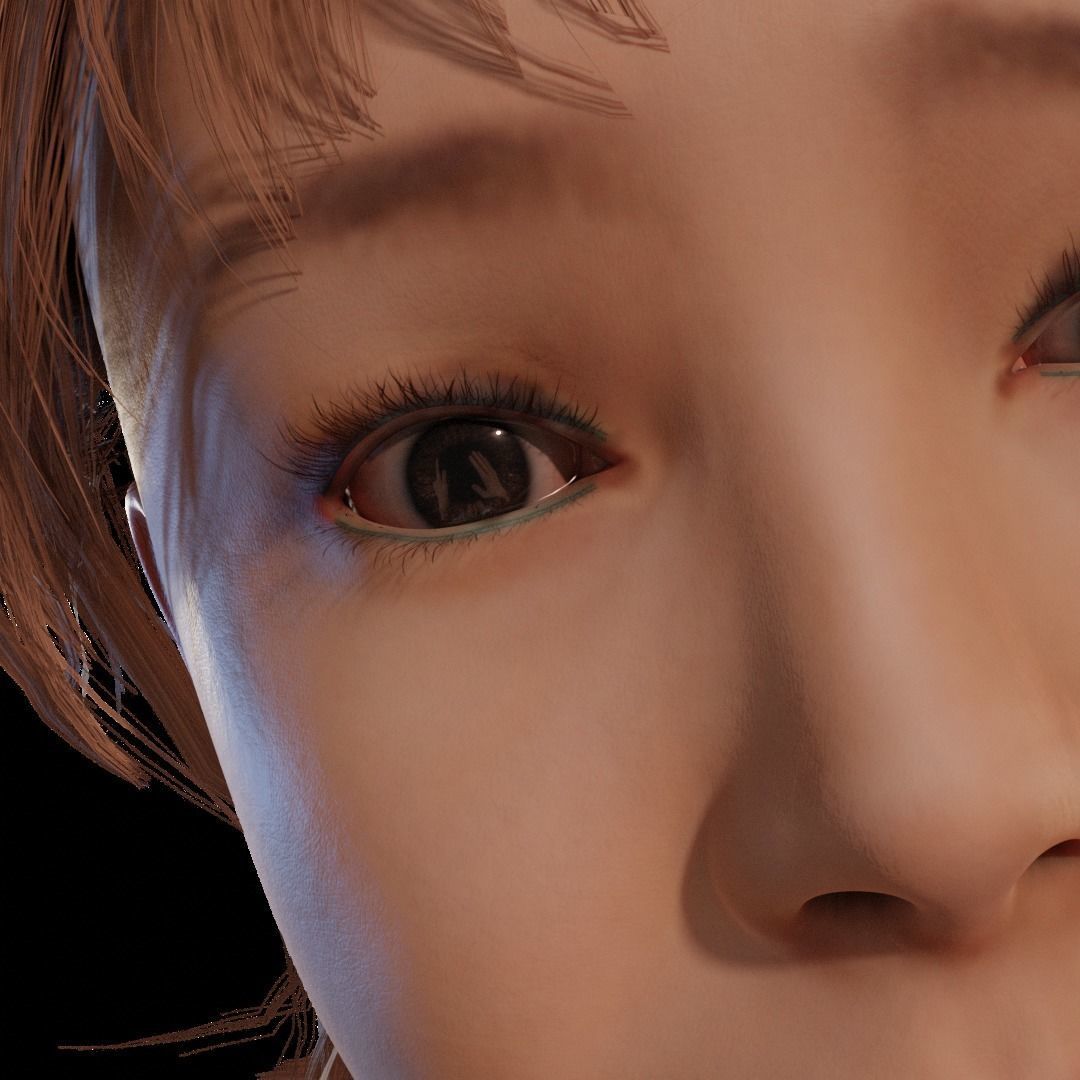 Teen Girl 3D model_3