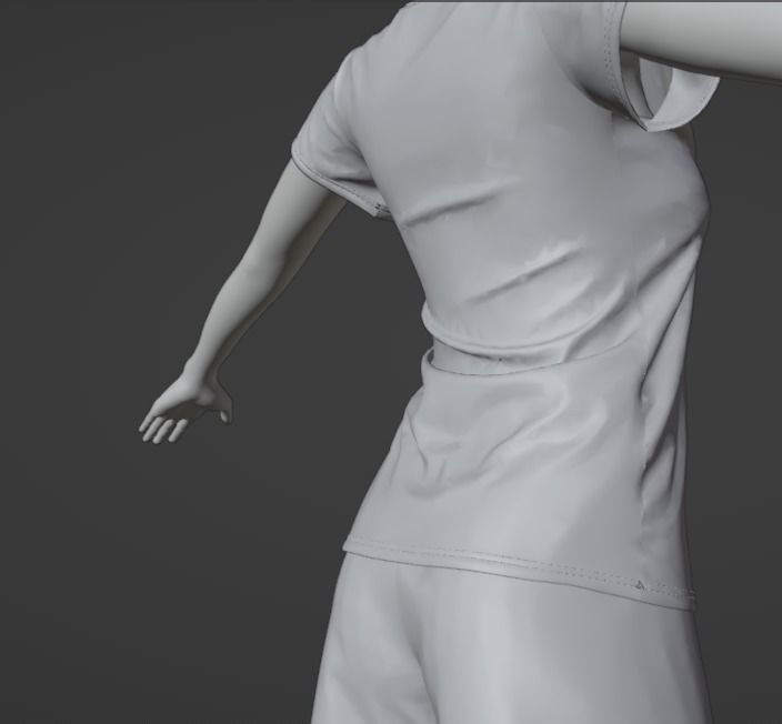 Teen Girl 3D model_23