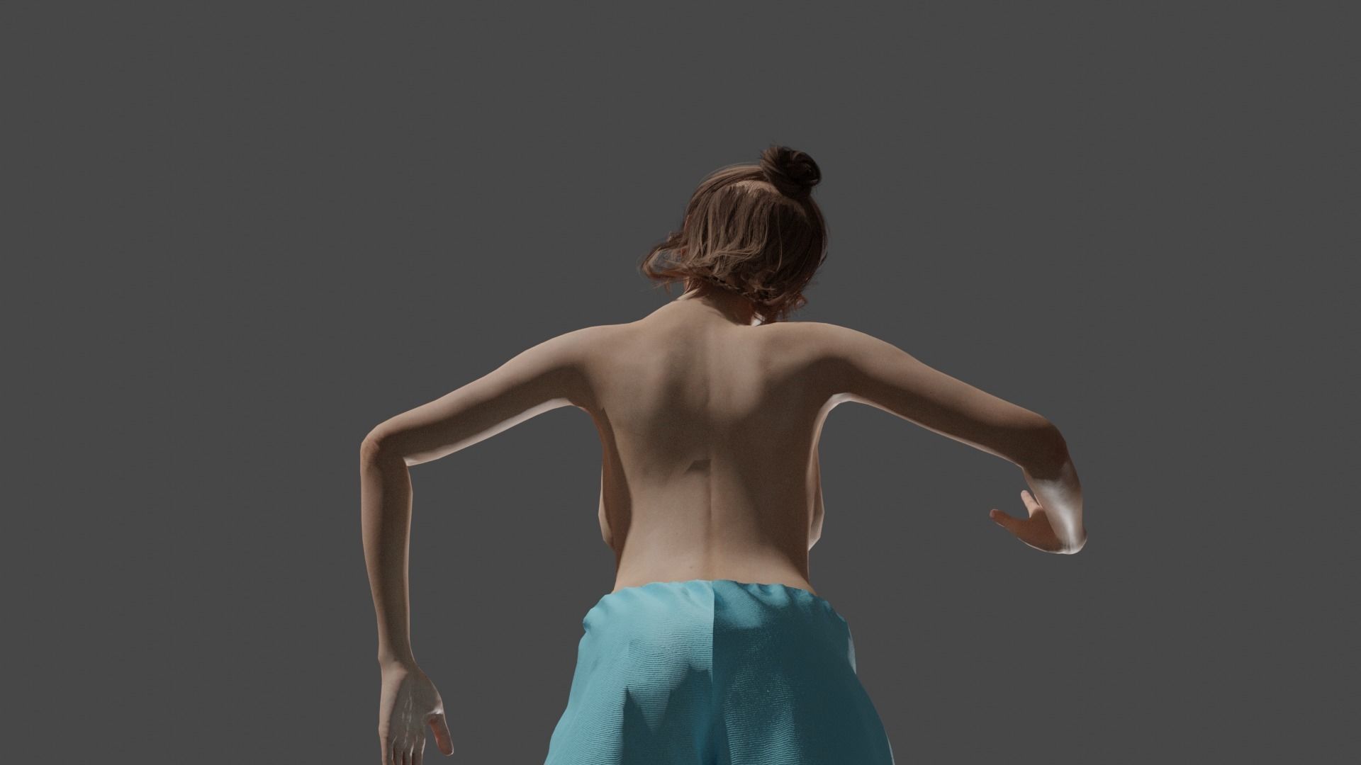 Teen Girl 3D model_35