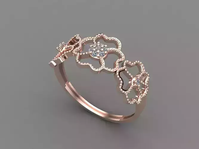 Womens Diamond Signet Ring Women Rings 3dmodels 3D print model