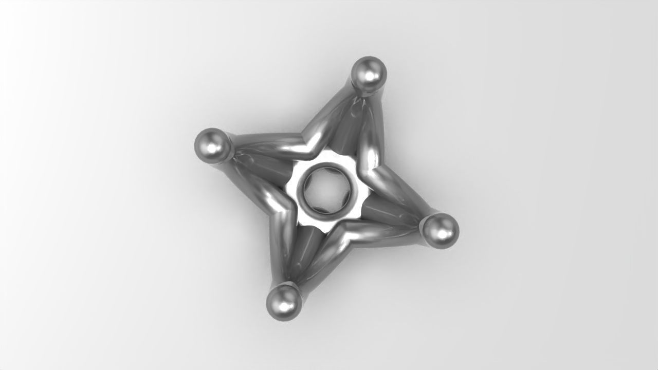 a package of engagement solitaire ring hea or stud earrings 3D print model_12