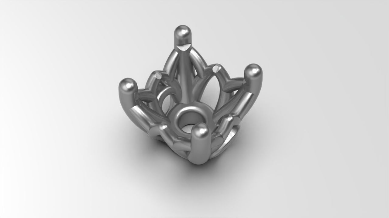 a package of engagement solitaire ring hea or stud earrings 3D print model_12