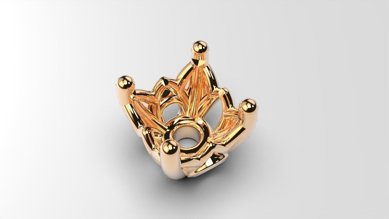 a package of engagement solitaire ring hea or stud earrings 3D print model_3