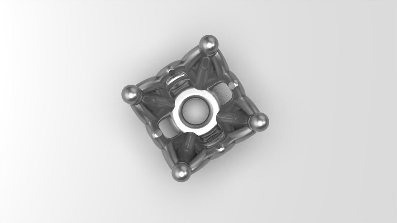 a package of engagement solitaire ring hea or stud earrings 3D print model_11