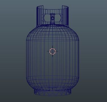 Rusty Old Propane Tank Free low-poly 3D model_4