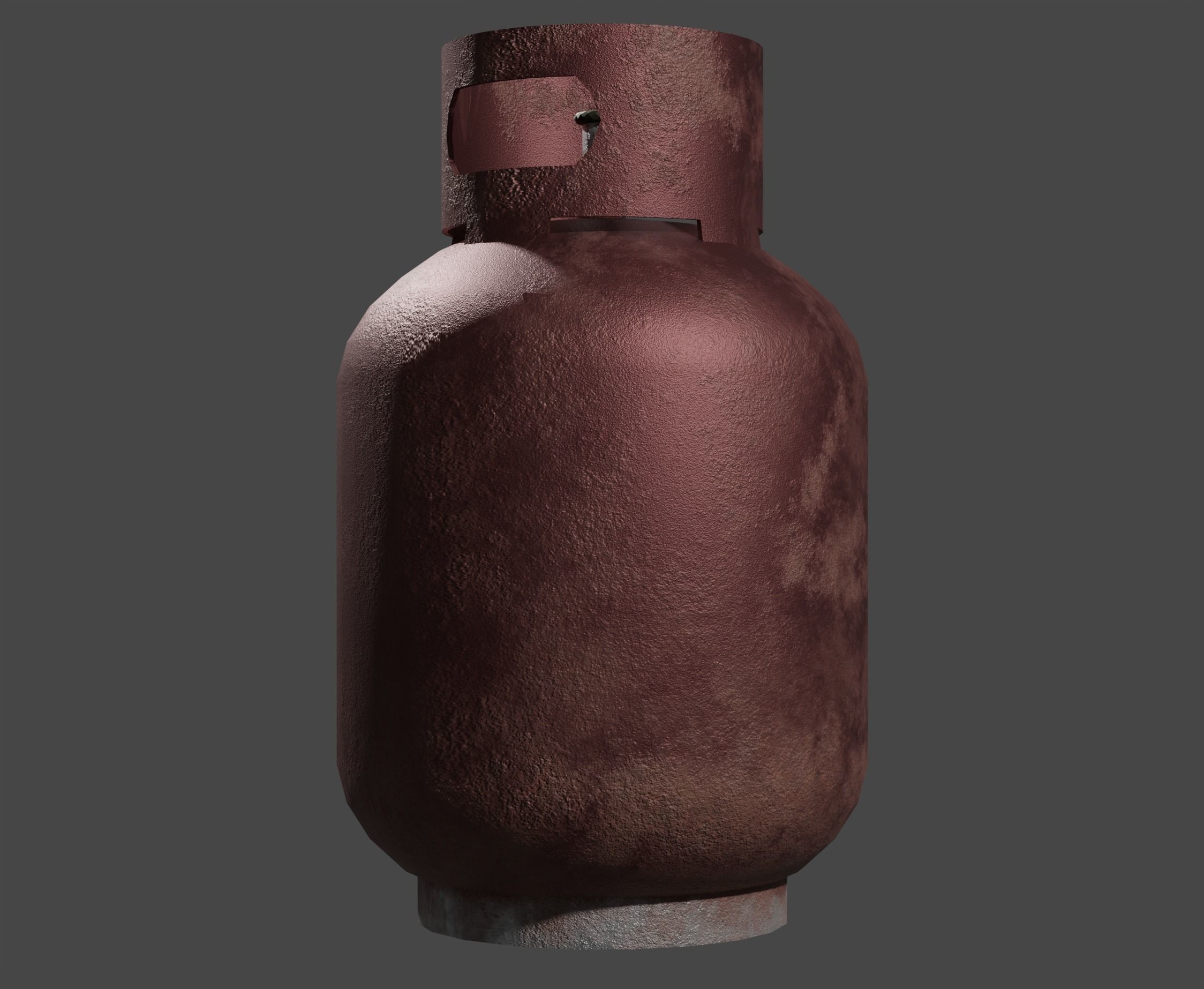 Rusty Old Propane Tank Free low-poly 3D model_1