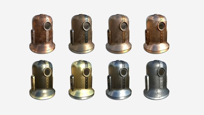 08 Old Diving Helmet C Collection - Character Design Fashion 