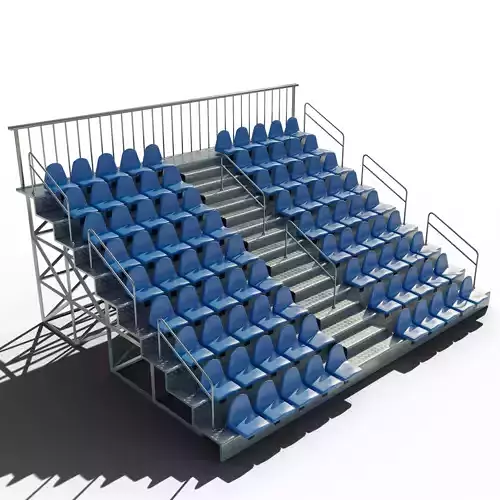 Bleachers stadium with seats