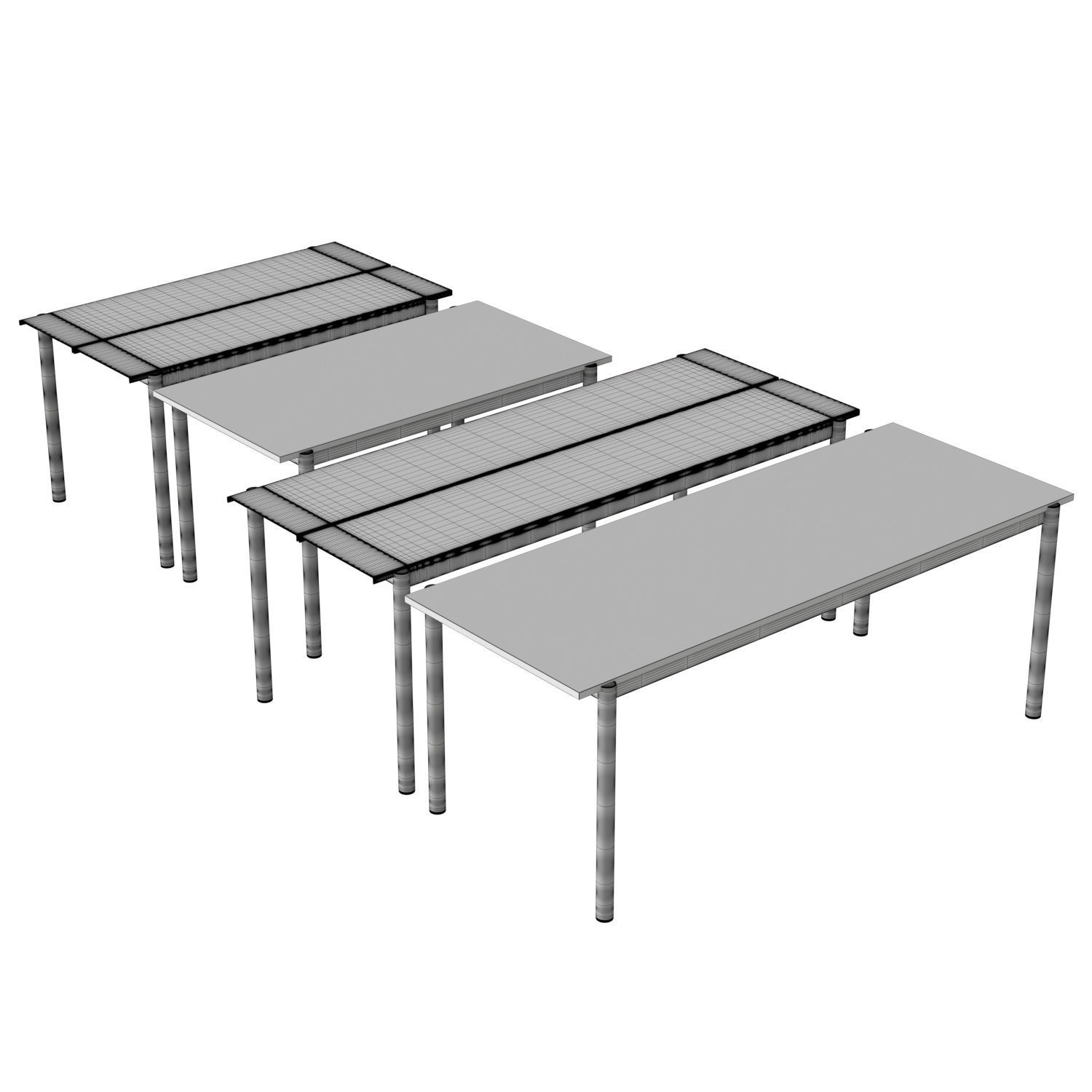 Linear Table 3D model_4