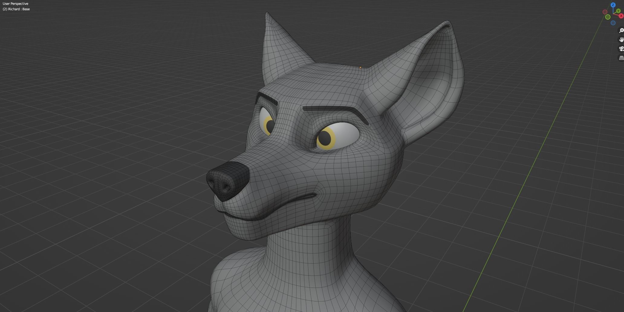 Richard Anthro Wolf 3D model_54