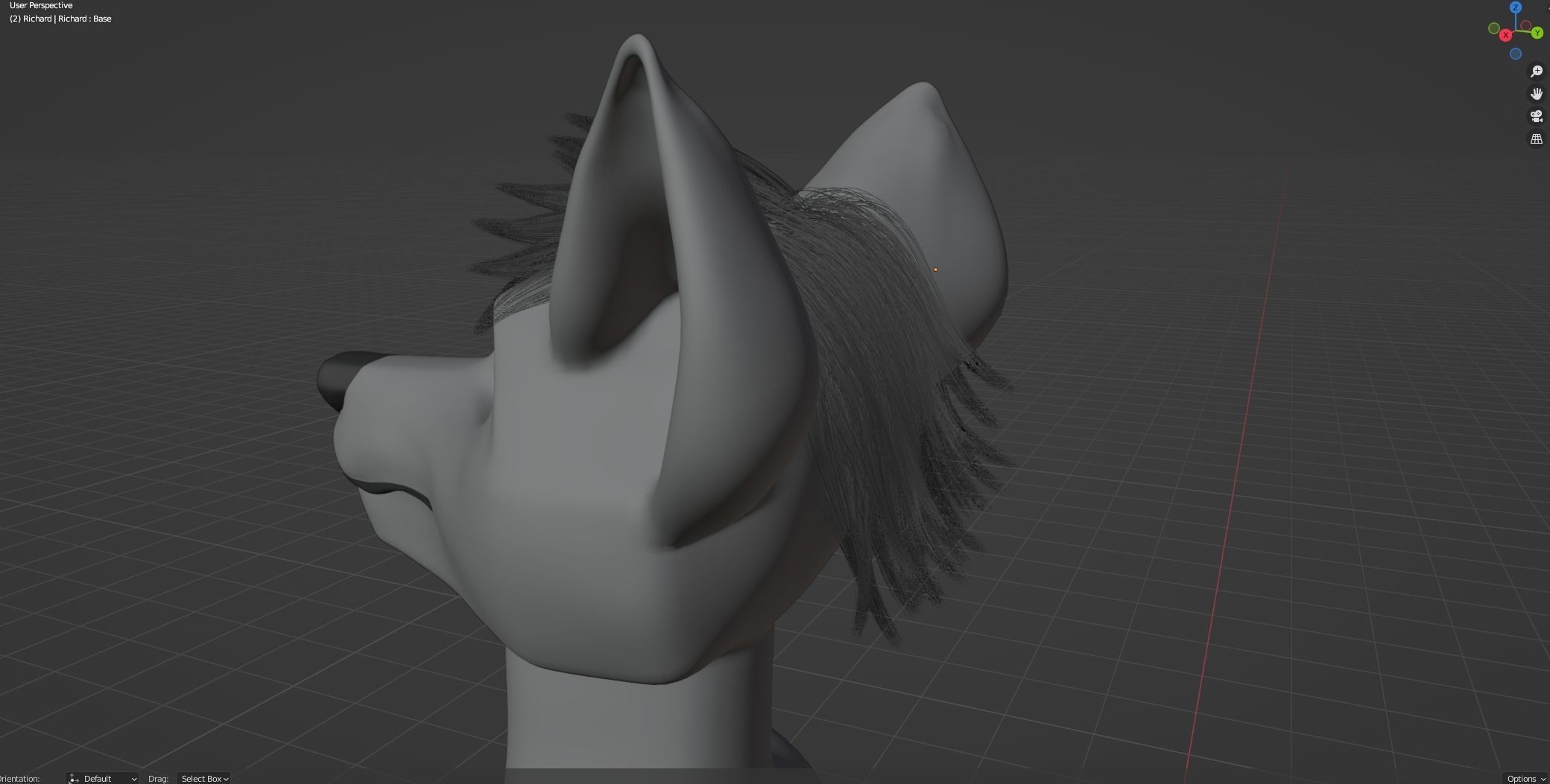 Richard Anthro Wolf 3D model_89