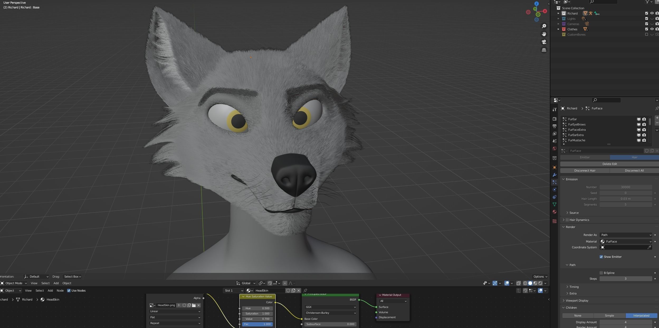 Richard Anthro Wolf 3D model_84