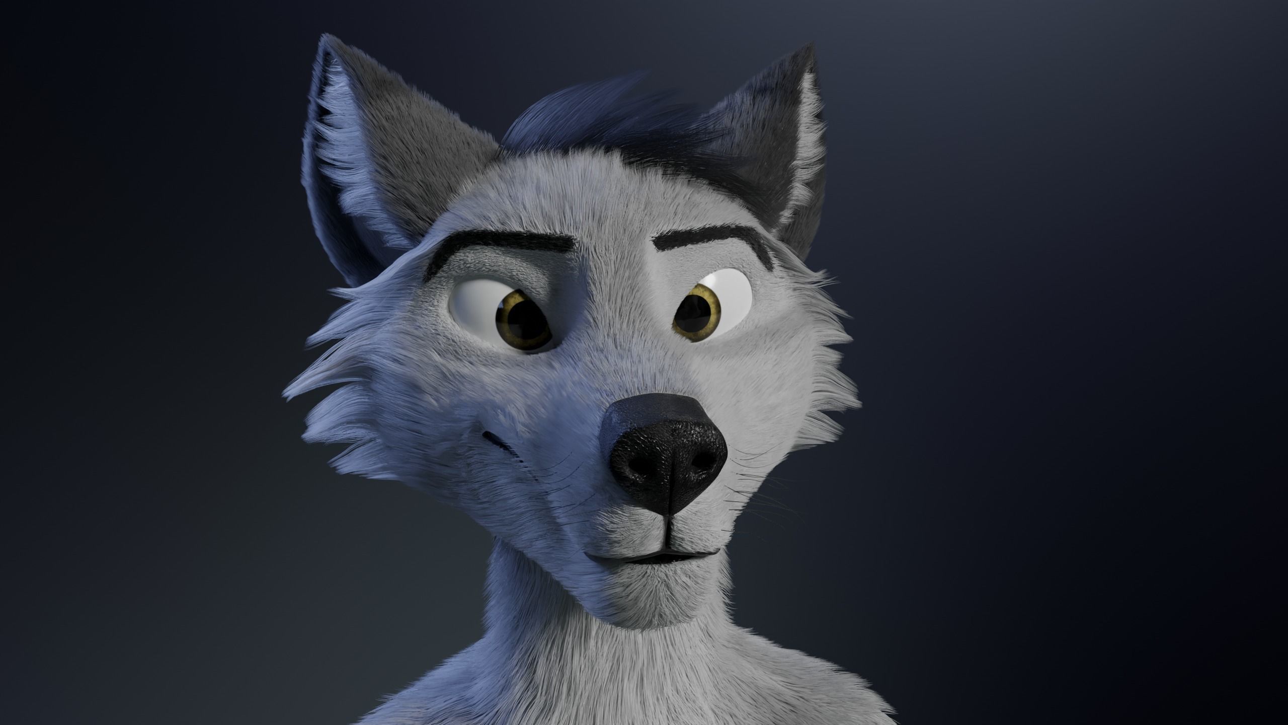 Richard Anthro Wolf 3D model_28