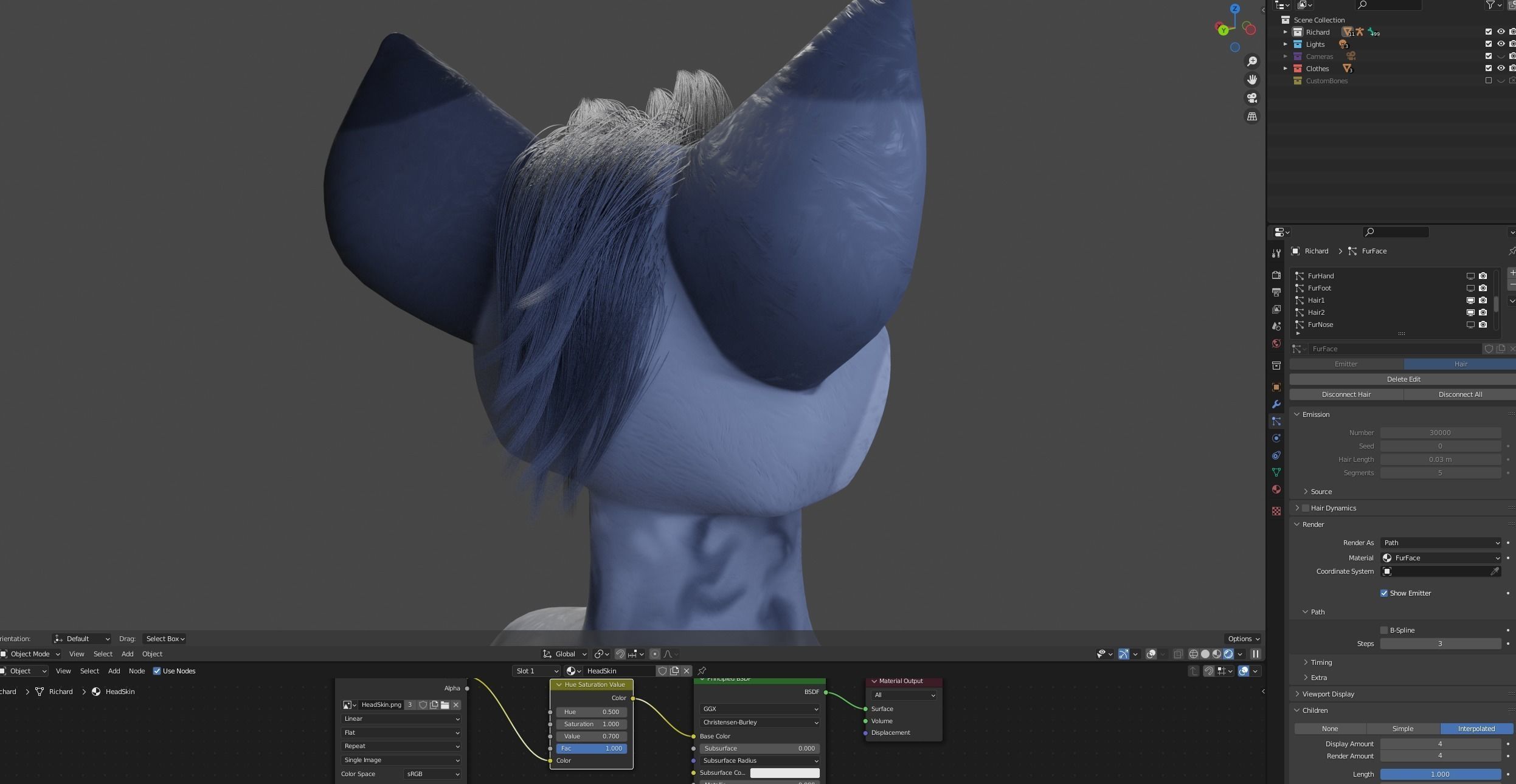 Richard Anthro Wolf 3D model_90