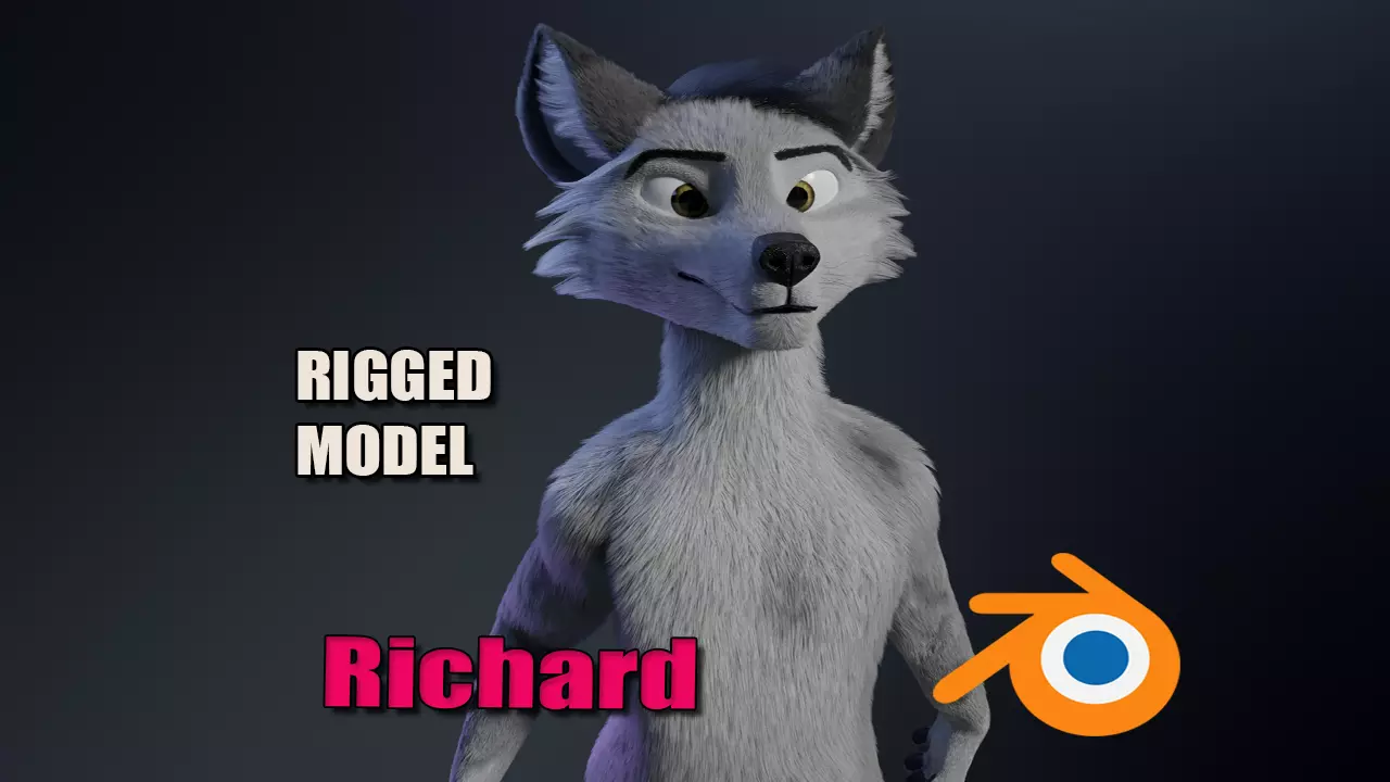Richard Anthro Wolf 3D model_0