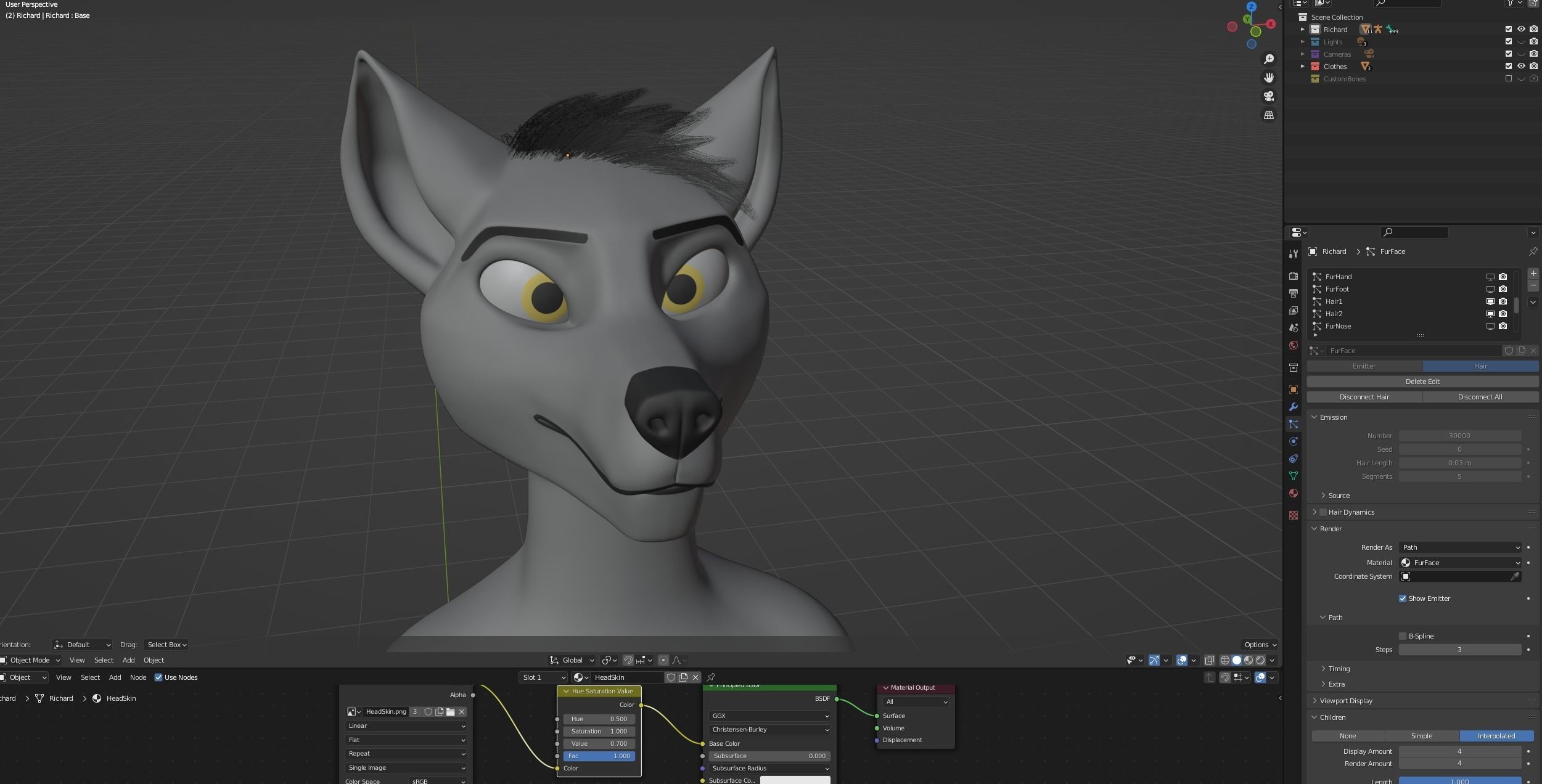 Richard Anthro Wolf 3D model_88
