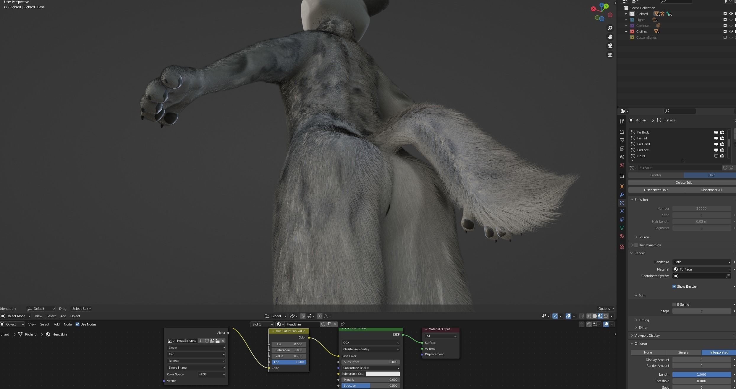 Richard Anthro Wolf 3D model_87