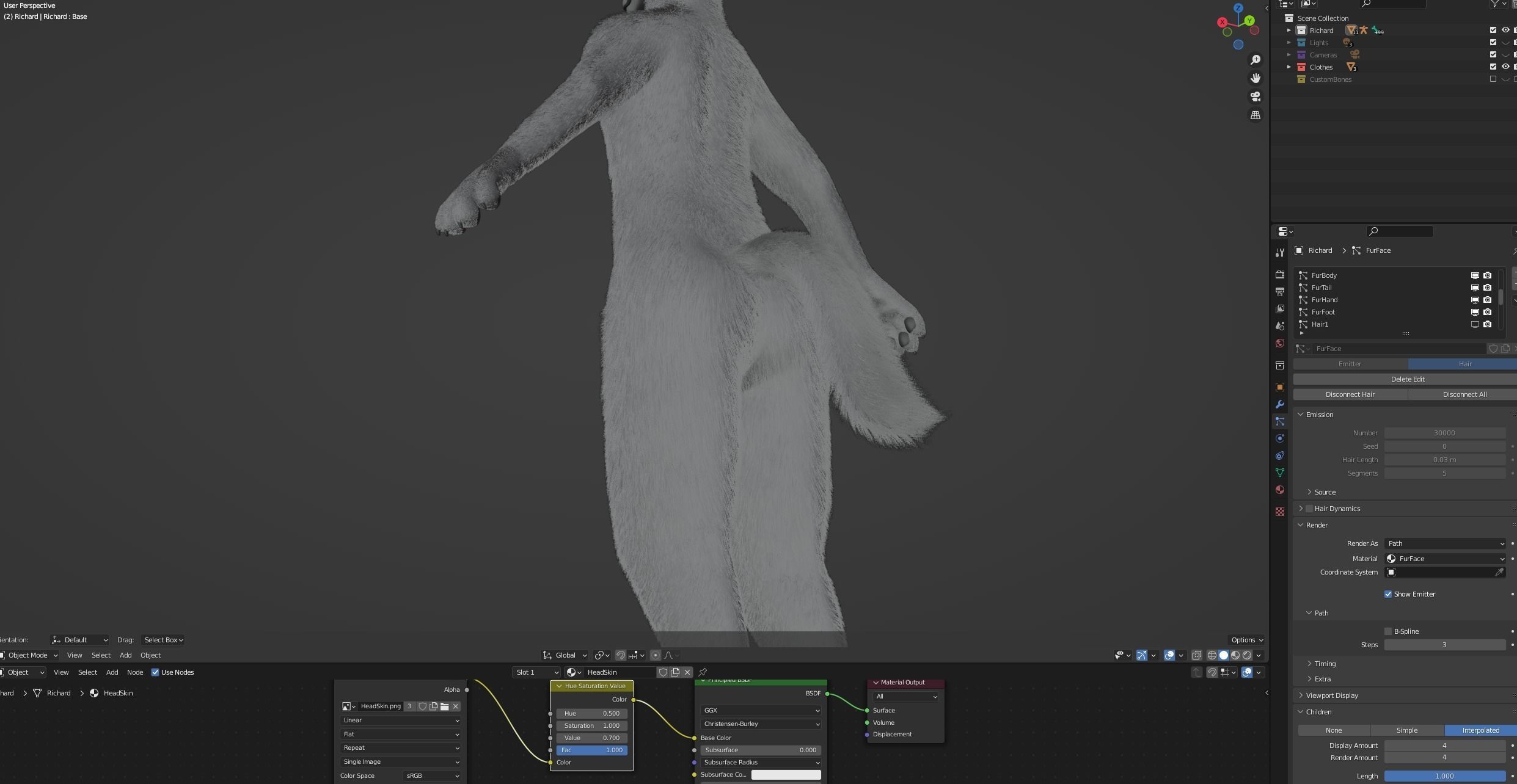 Richard Anthro Wolf 3D model_86