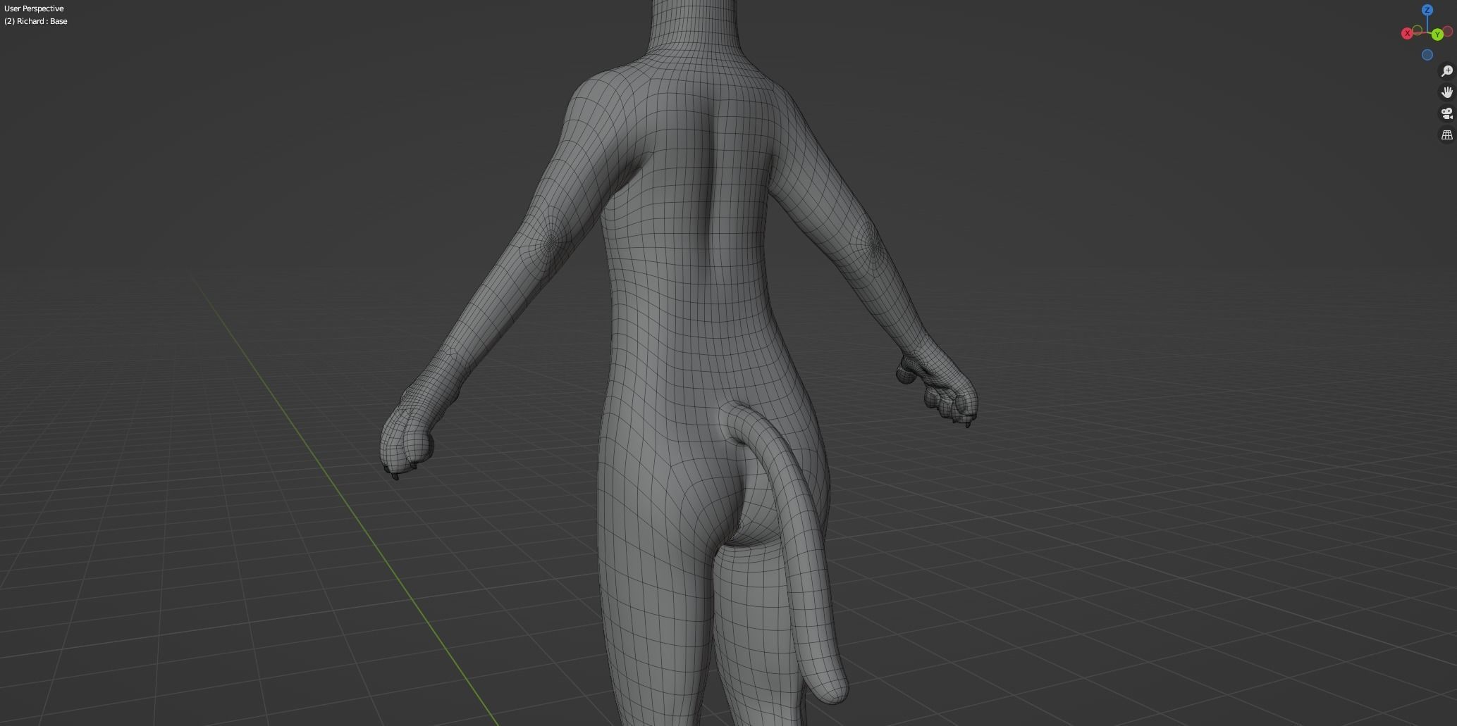 Richard Anthro Wolf 3D model_57