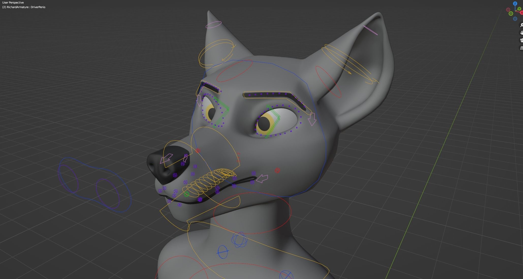Richard Anthro Wolf 3D model_43