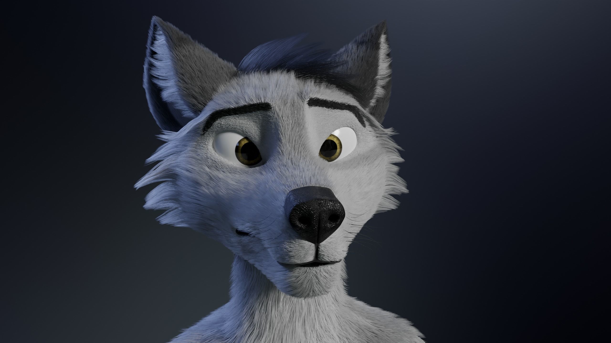 Richard Anthro Wolf 3D model_29
