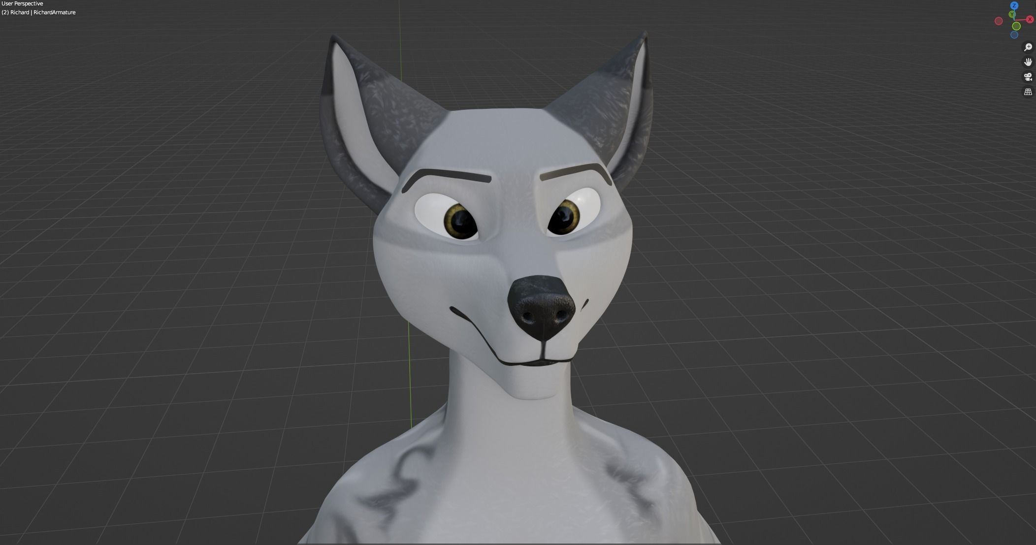 Richard Anthro Wolf 3D model_44