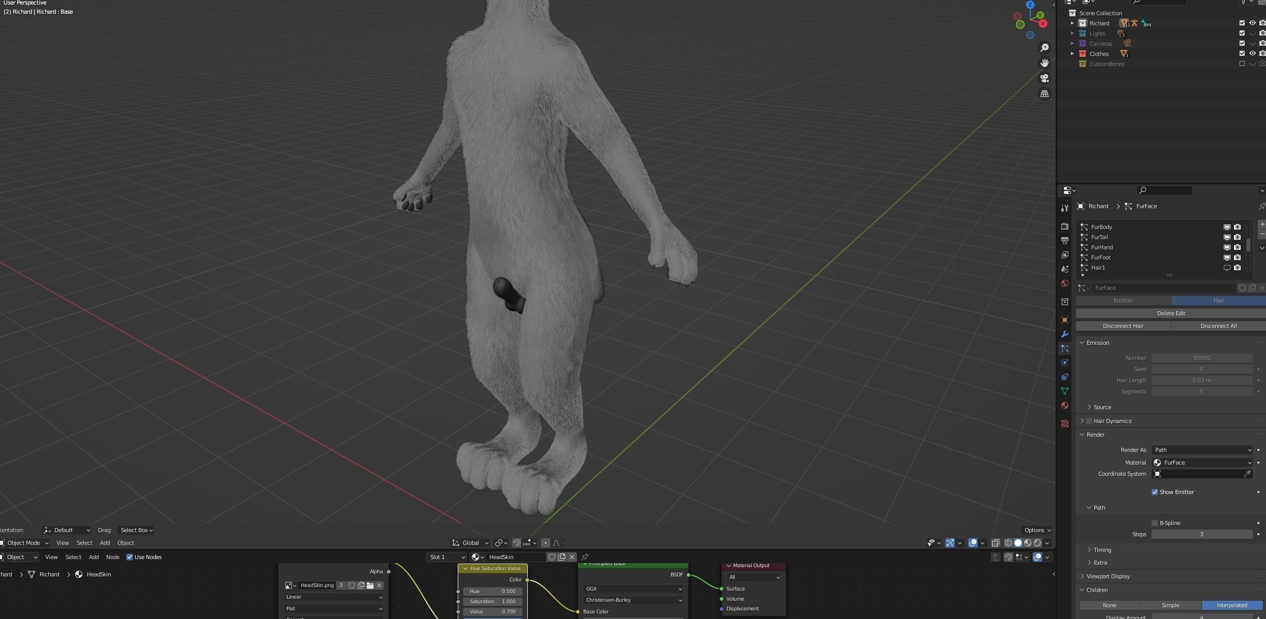 Richard Anthro Wolf 3D model_85