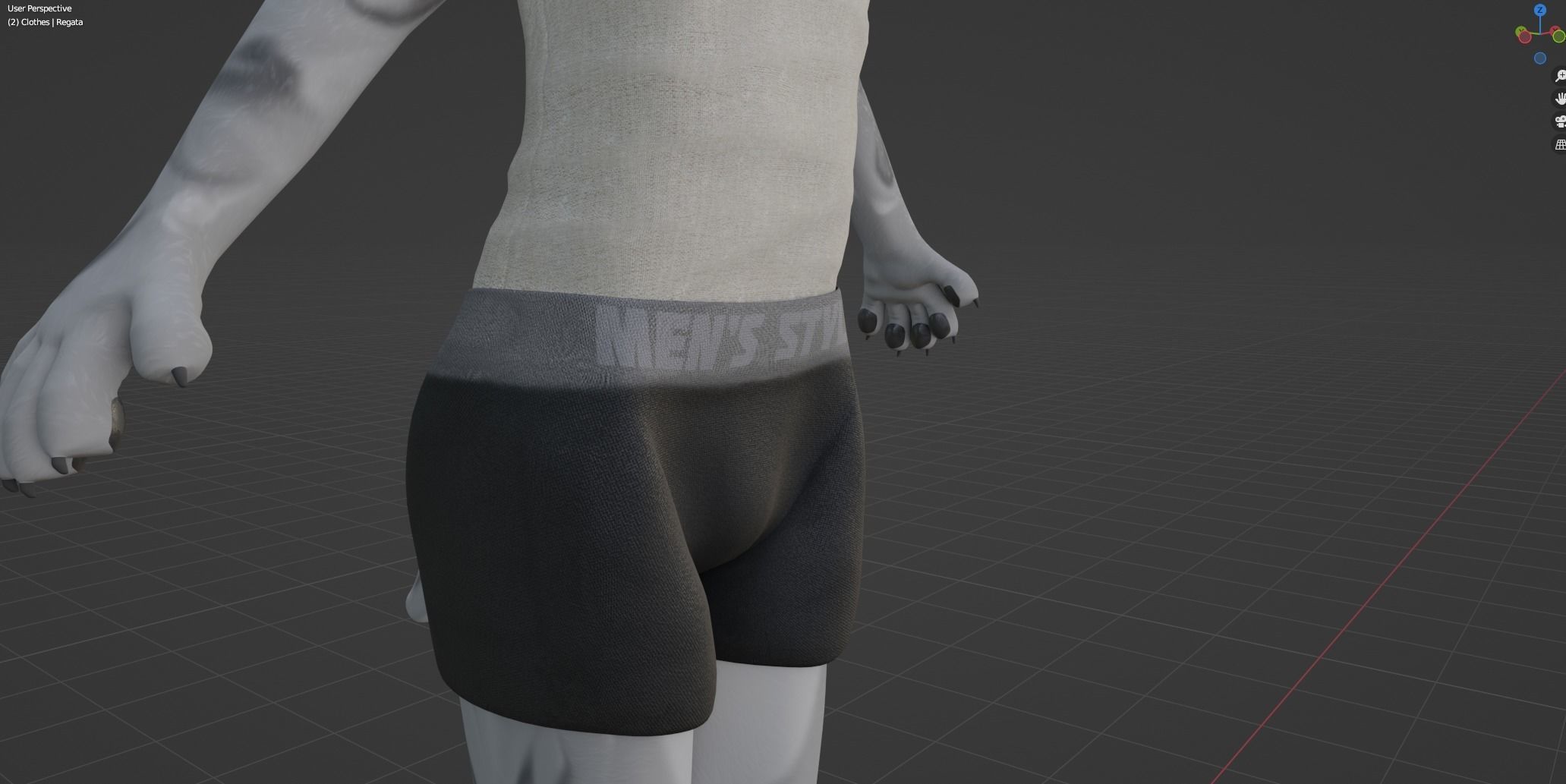 Richard Anthro Wolf 3D model_73