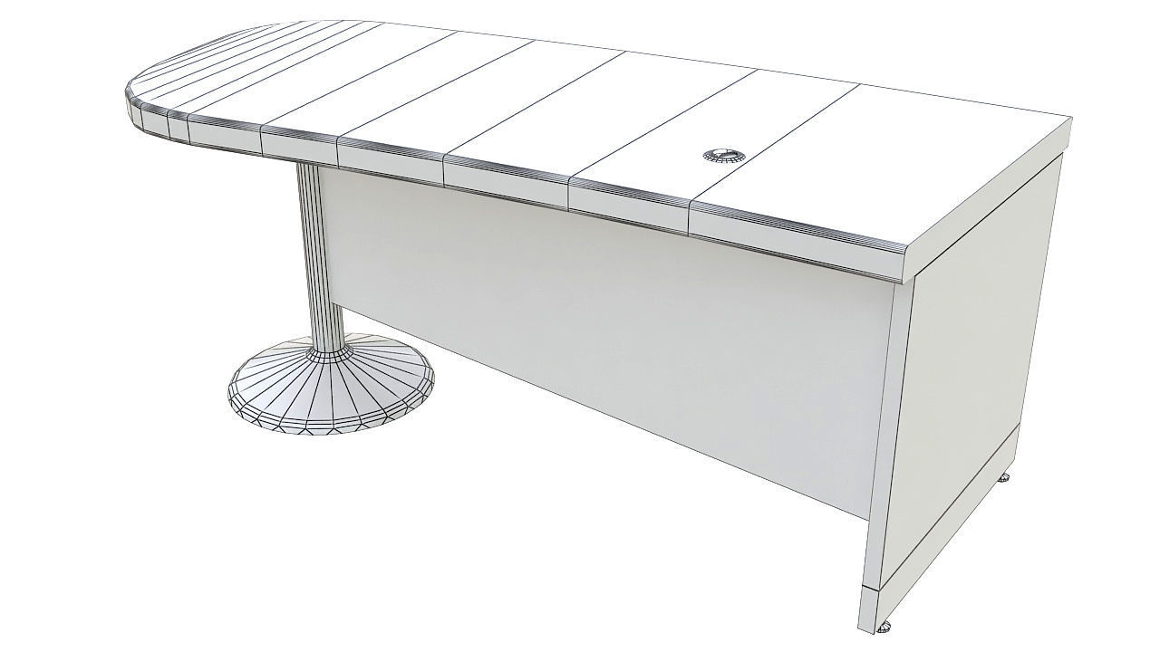 Curved reception desk 3D model_6