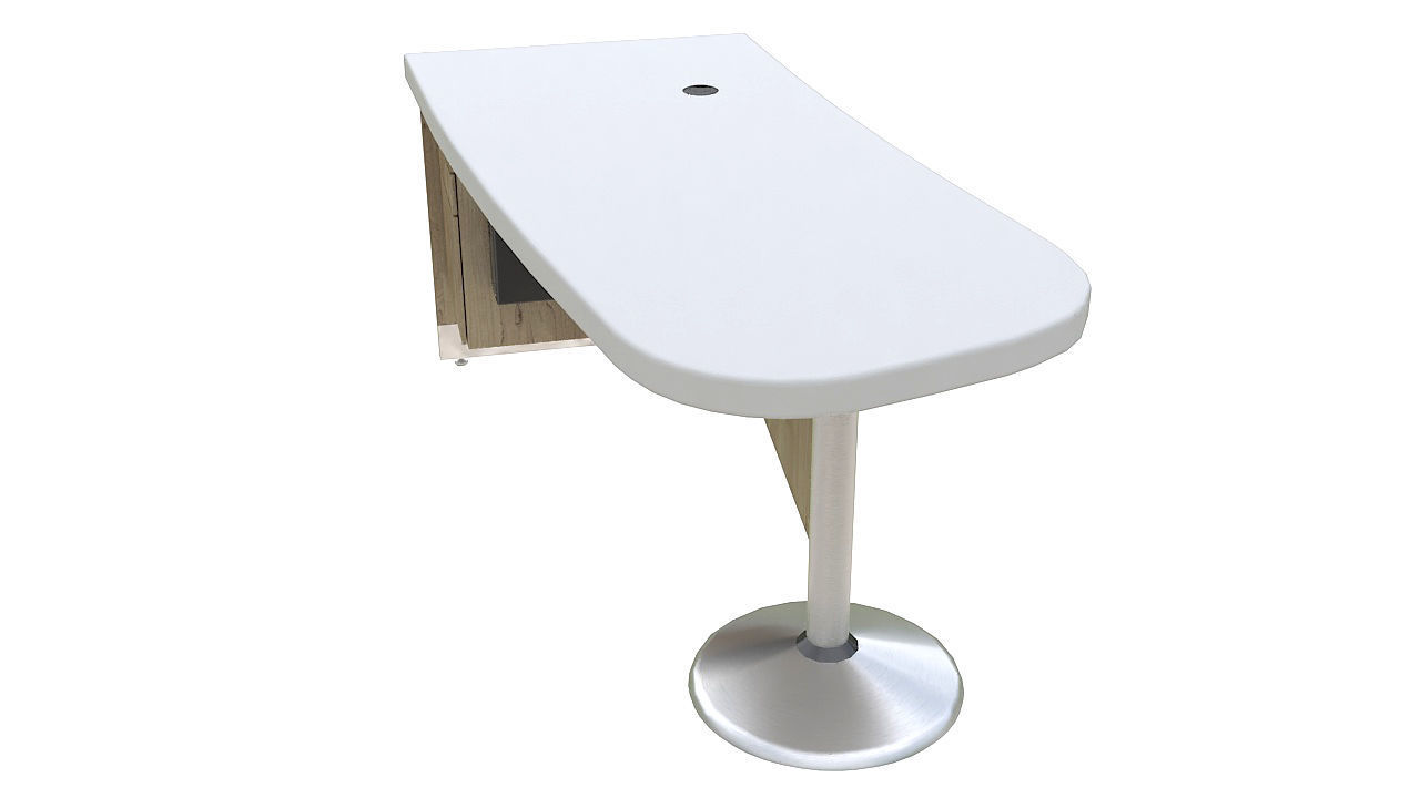 Curved reception desk 3D model_2