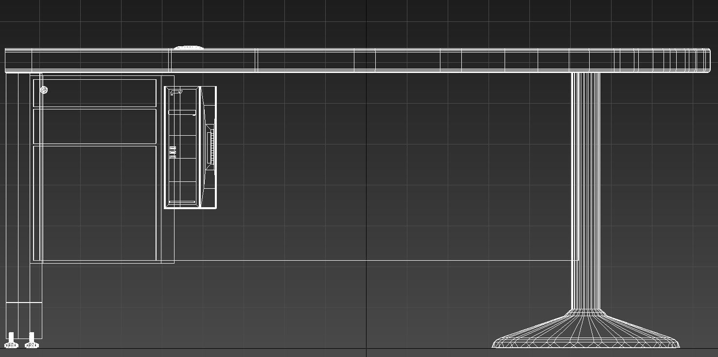 Curved reception desk 3D model_13