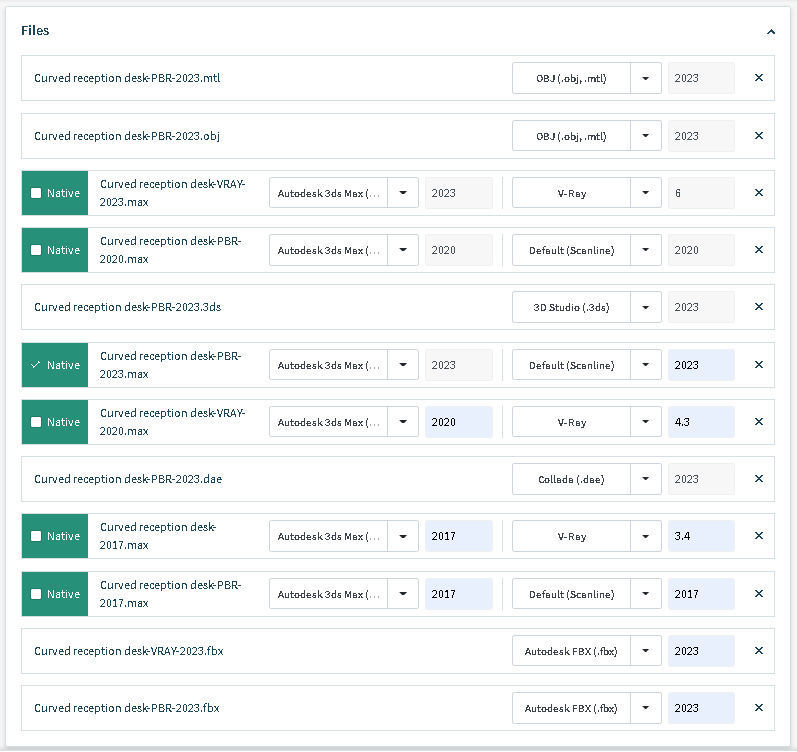 Curved reception desk 3D model_15