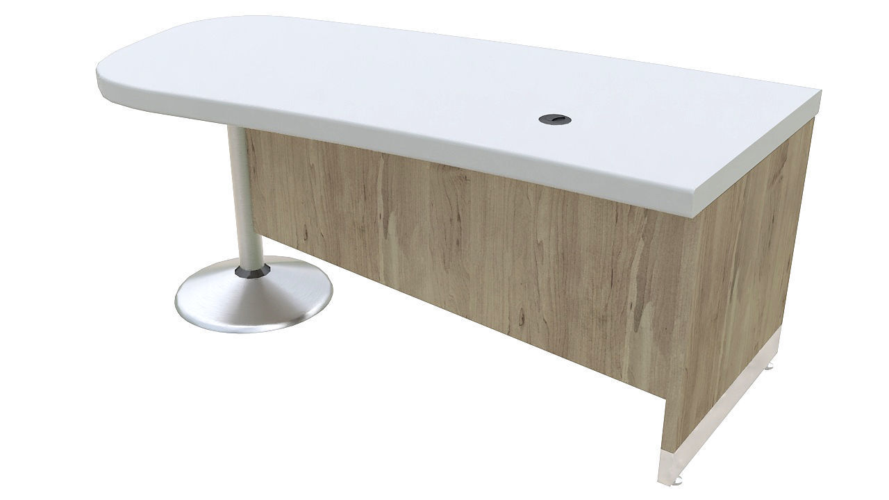 Curved reception desk 3D model_4