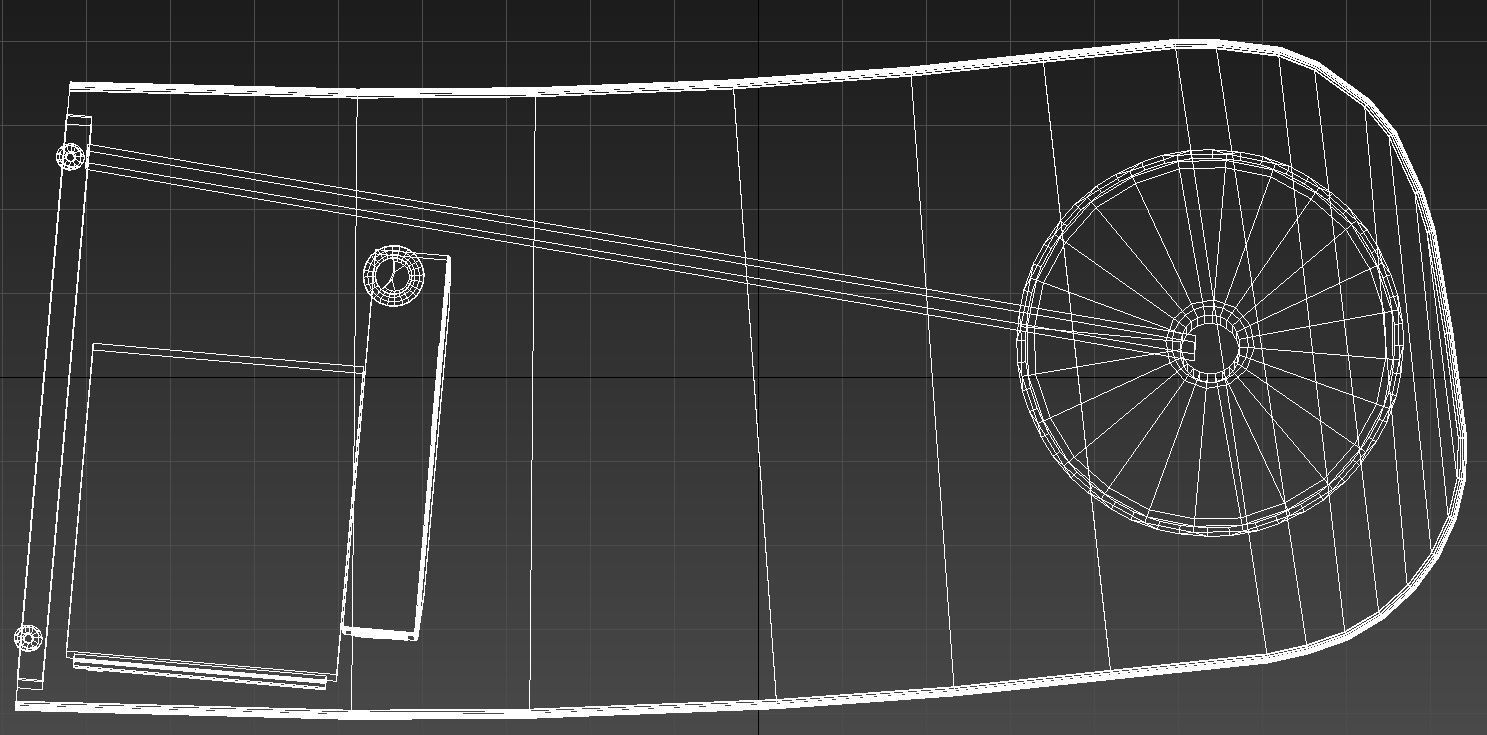 Curved reception desk 3D model_14