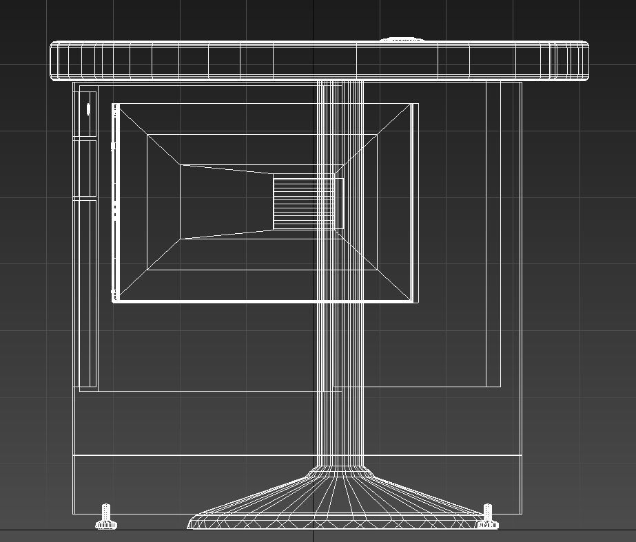 Curved reception desk 3D model_12