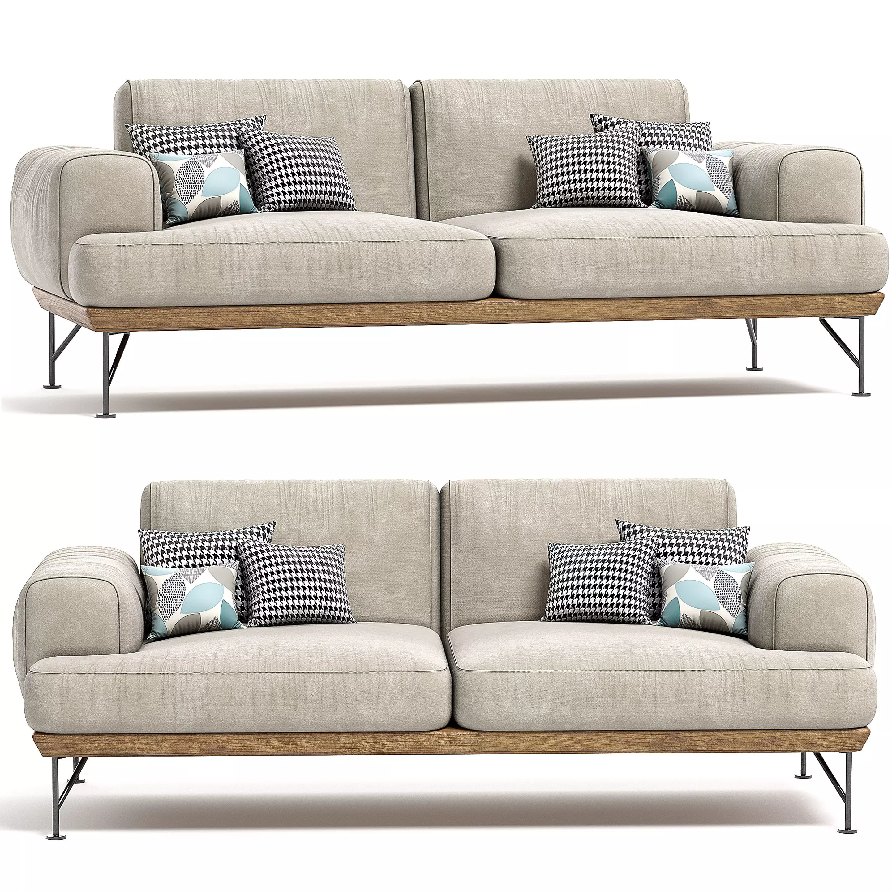 Matthew Hilton Armstrong 2 Seat Sofa 3D model