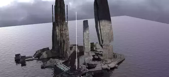 Halo Forerunner Inspired Gateway Rusted