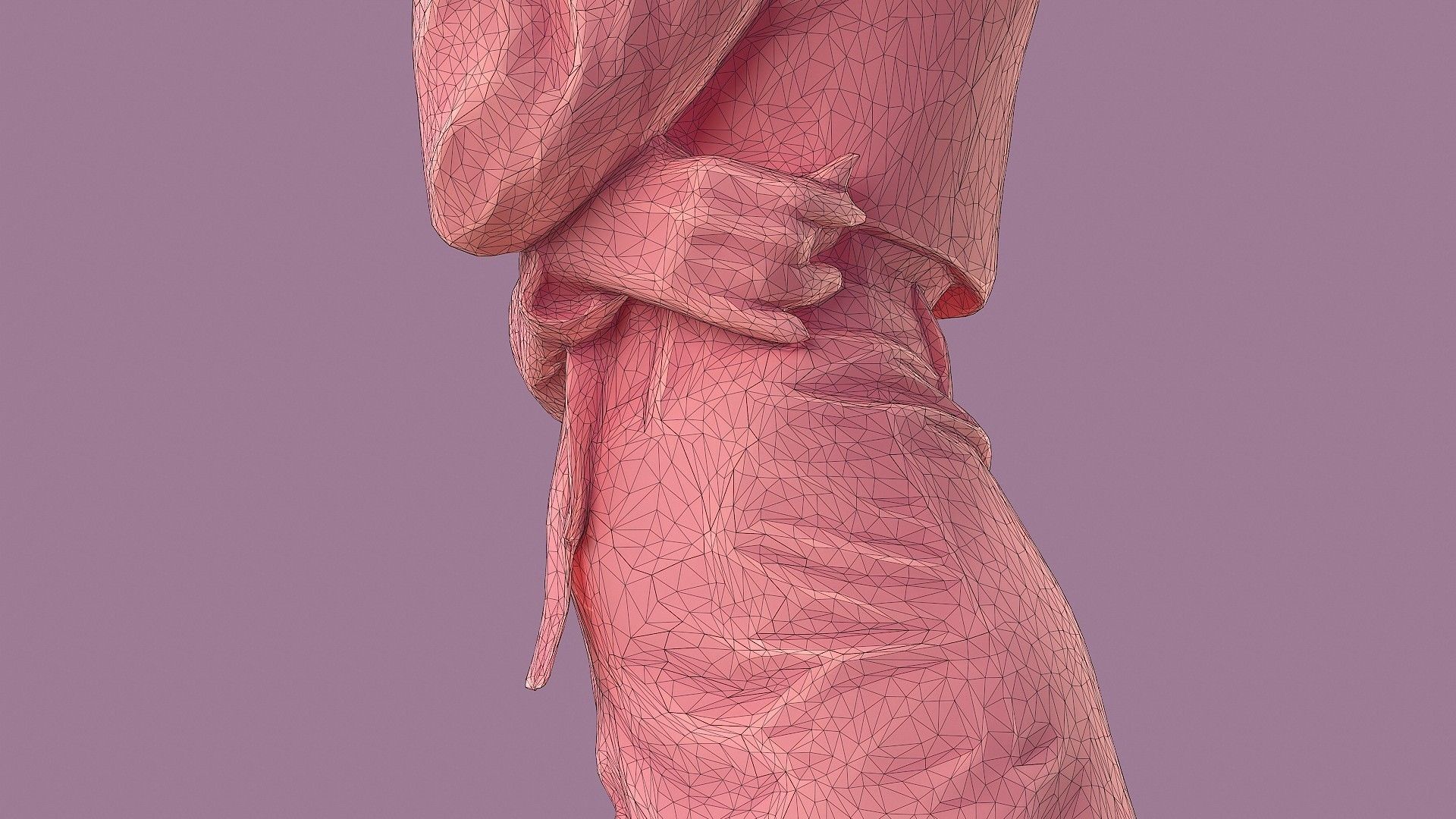 Lady in Pink 3D model_17