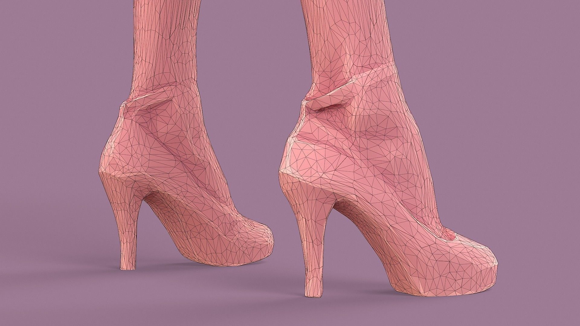 Lady in Pink 3D model_15