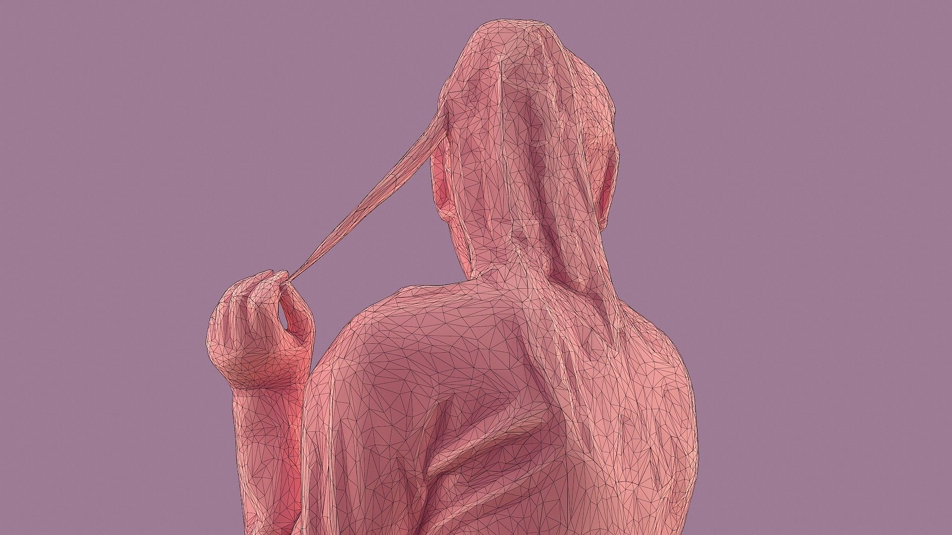 Lady in Pink 3D model_19