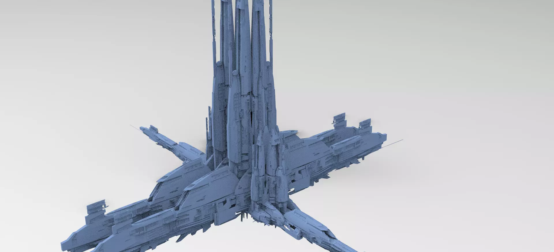 Halo Forerunner Inspired Towers Large 3D model