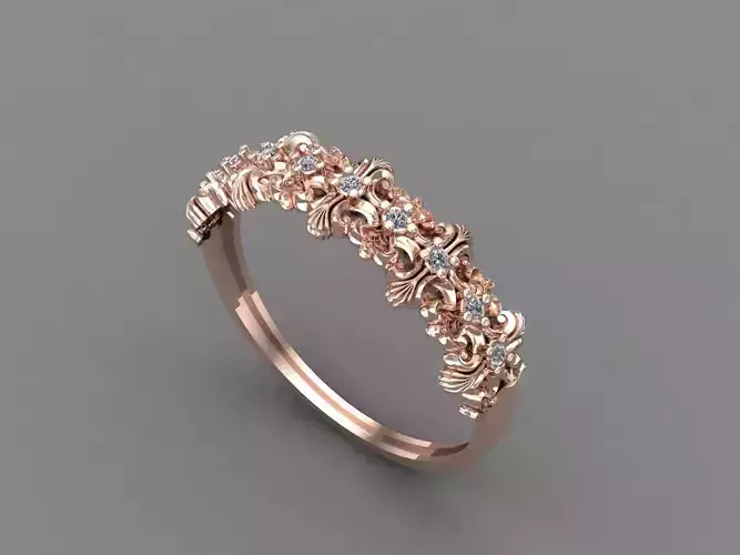 Womens Diamond Signet Ring Women Rings 3dmodels 3D print model