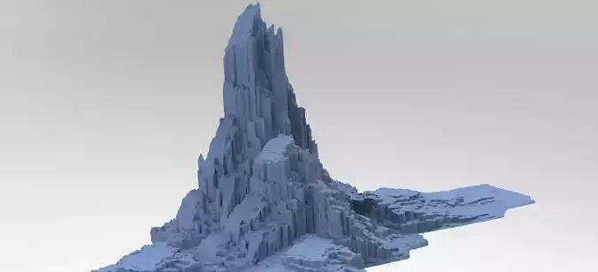 Halo Forerunner Inspired Mountain Rocks