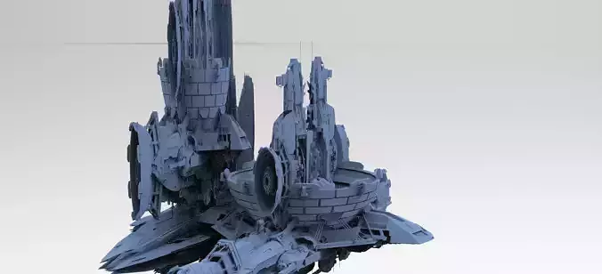 Halo Forerunner Inspired 3 Energy buildings