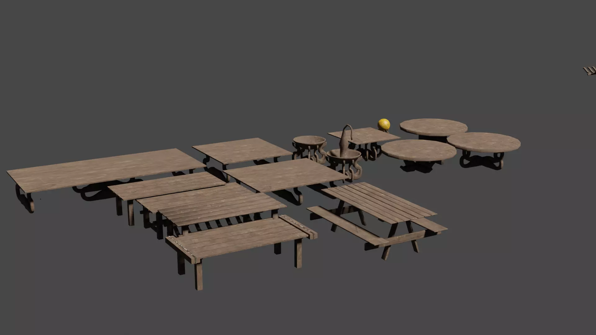 Medieval LowPoly pack with many items more then in the photos Free low-poly 3D model_0