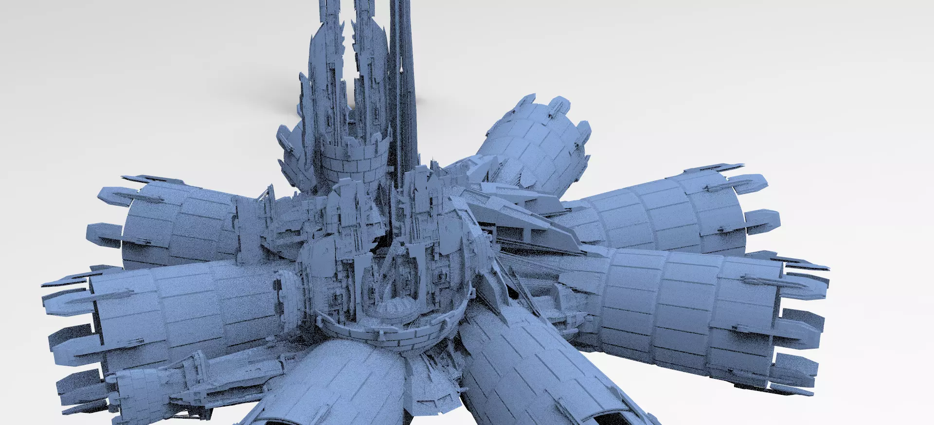 Halo Forerunner Inspired Energy Pilon Generators collection 1 3D model_0