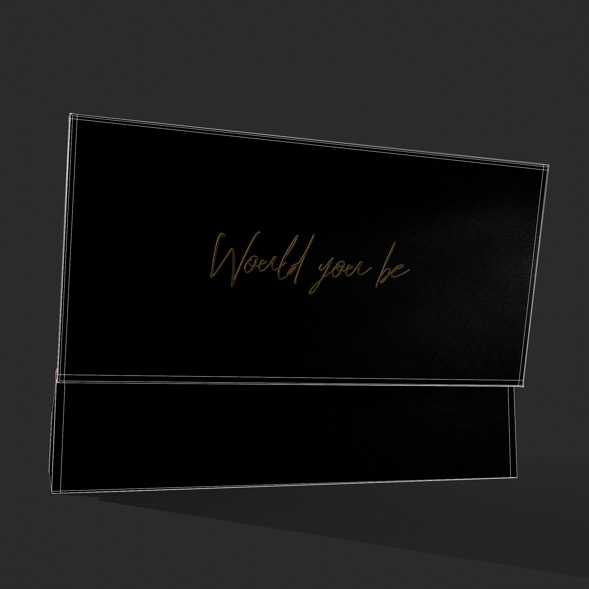 Box of Roses Low-poly 3D model_6