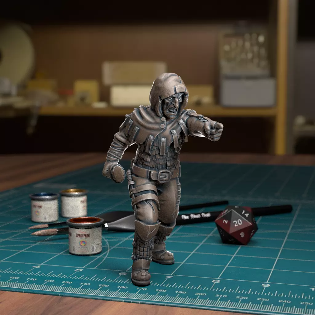 Bandit Pointing - Pre-Supported 3D print model