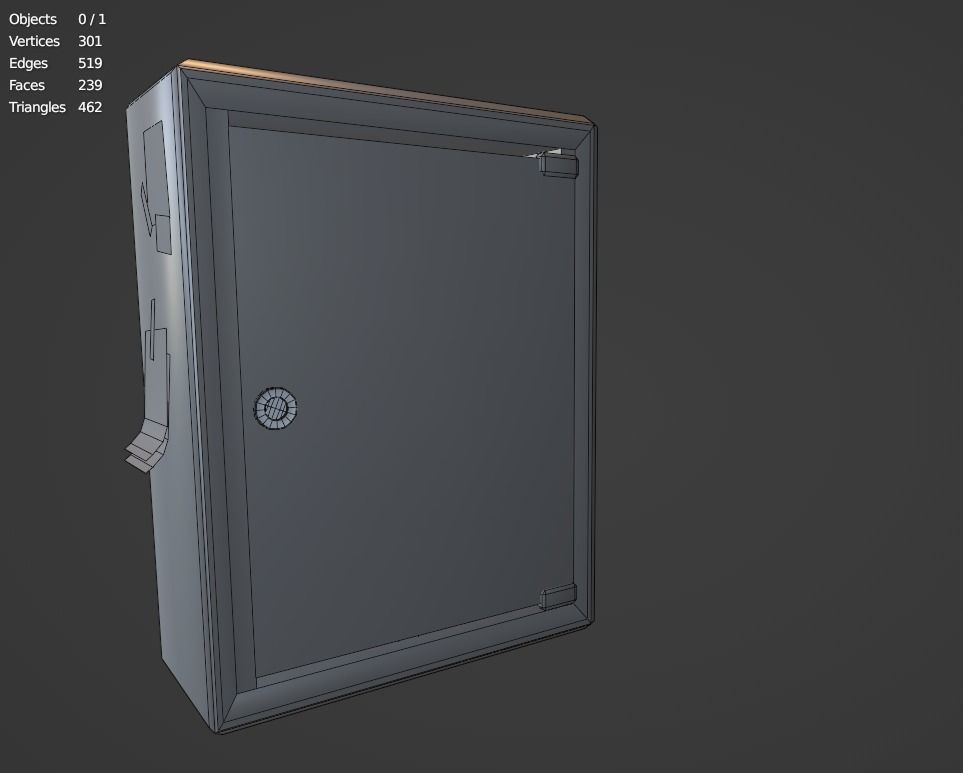 First aid kit Wall-mounted first aid kit Medical items 2 models Free low-poly 3D model_10
